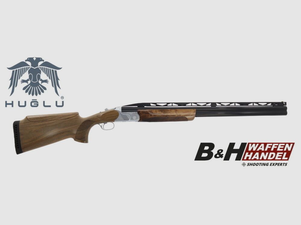 Escopeta deportiva Huglu TRP DLX plateada izquierda