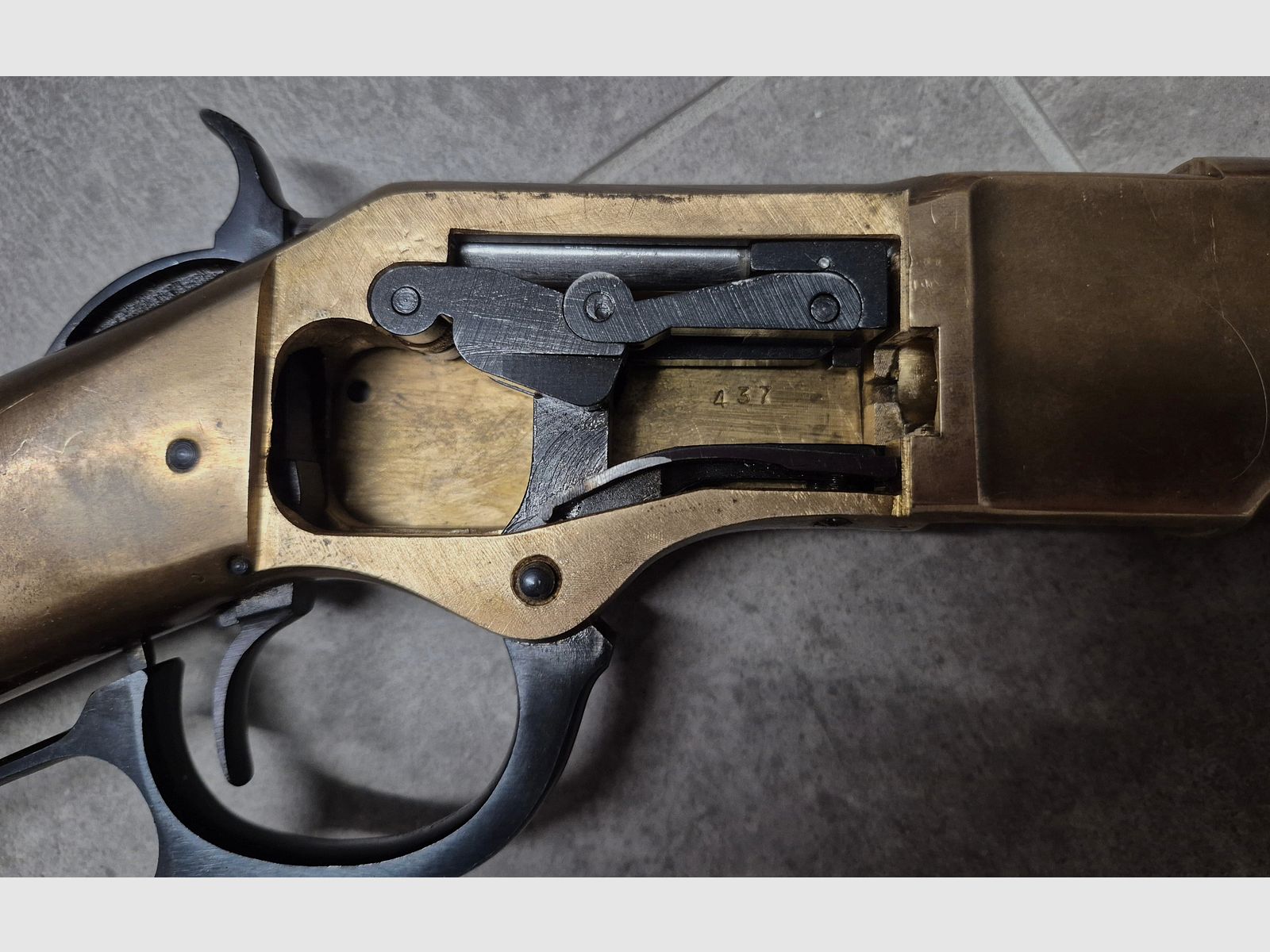 Uberti 1866 Yellow Boy Carbine .38 Sp. (mfg. 1972) – VISUALLY TOP / PURE PARTS DONOR! (Defective)