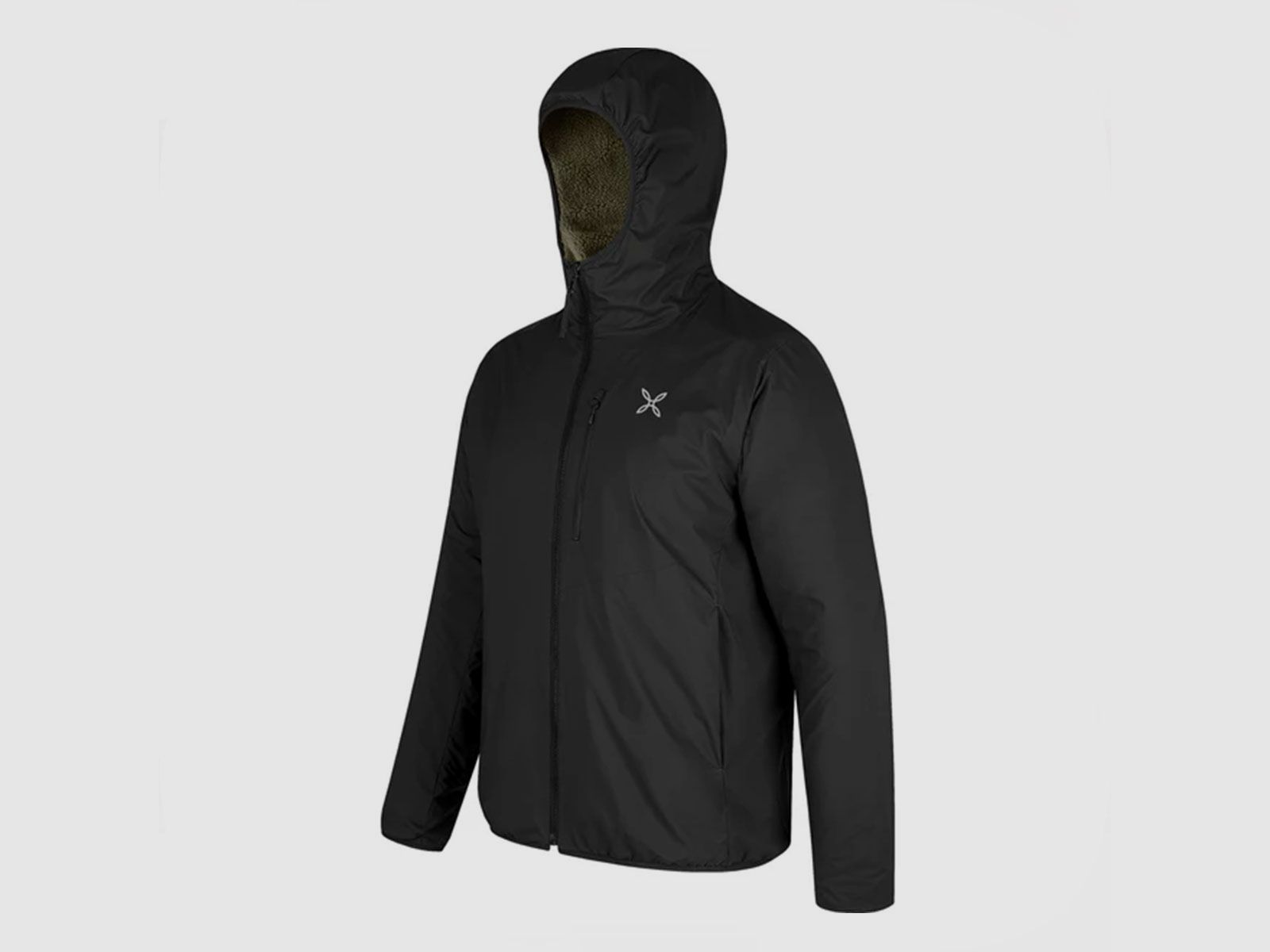 GIACCA – MONTURA – VESTE RÉVERSIBLE SHERPA Noir / Vert Sauge, image 4 sur 4