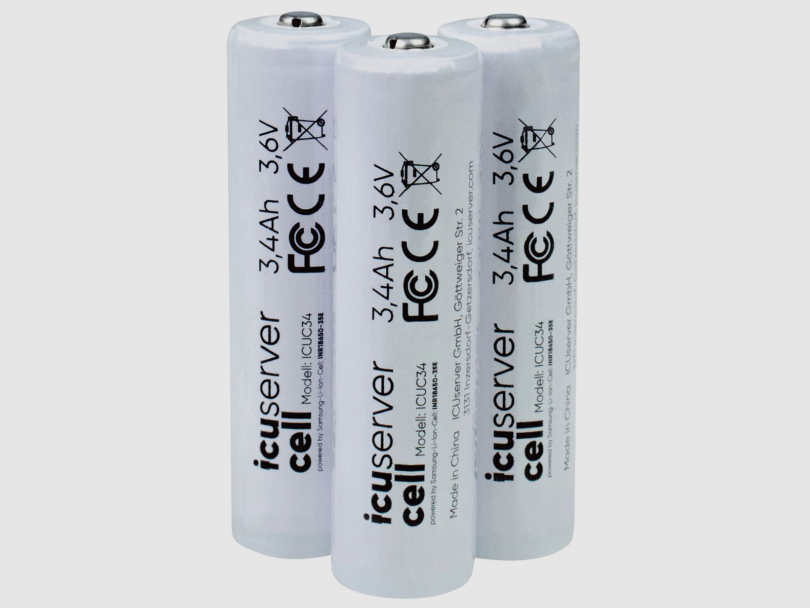 ICU 18650-Akkus im 3er-Set