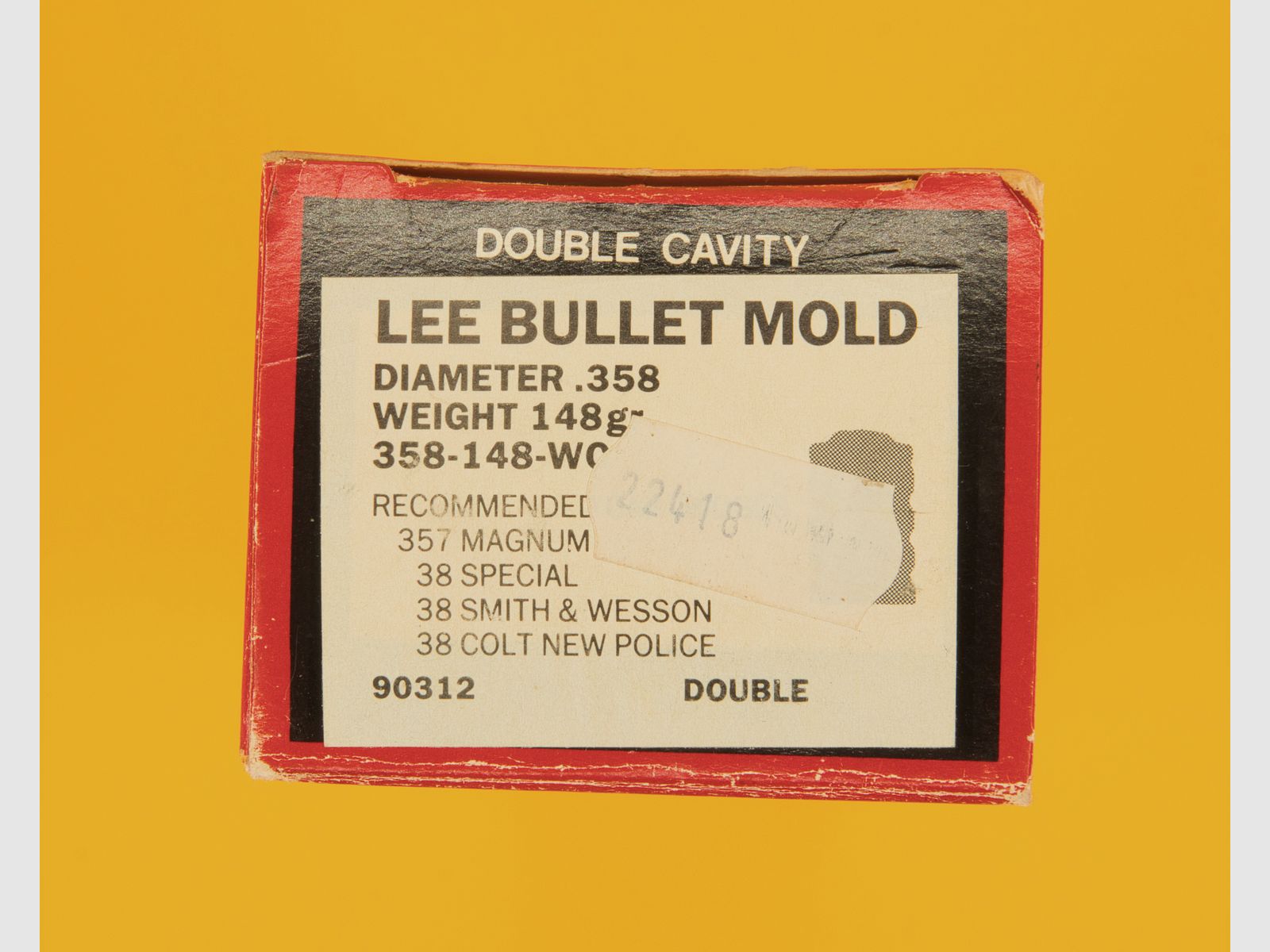 Lee 2-fach Kokille mit Handgriffen im Kaliber .358 Wadcutter Geschossgewicht 148 grs 