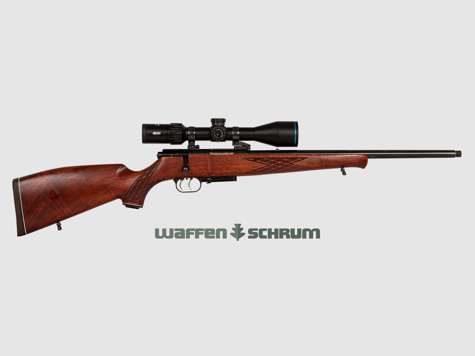 Weihrauch HW 60 J , ZF MeoHunter R5 3-15x50SFPRD Abs. 4C bel., M15x1, .222Rem