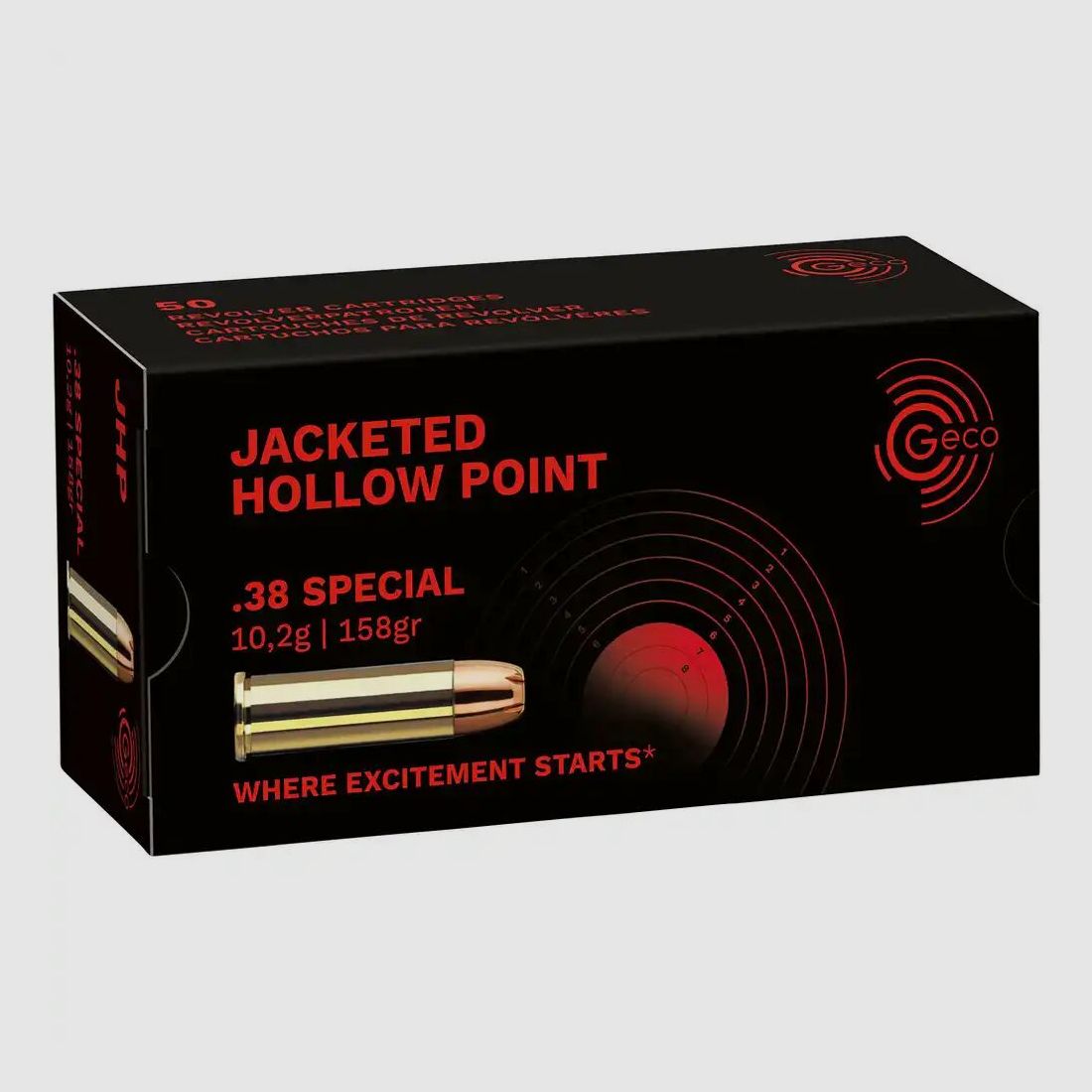Geco hollow point 158 grs - 50 pcs