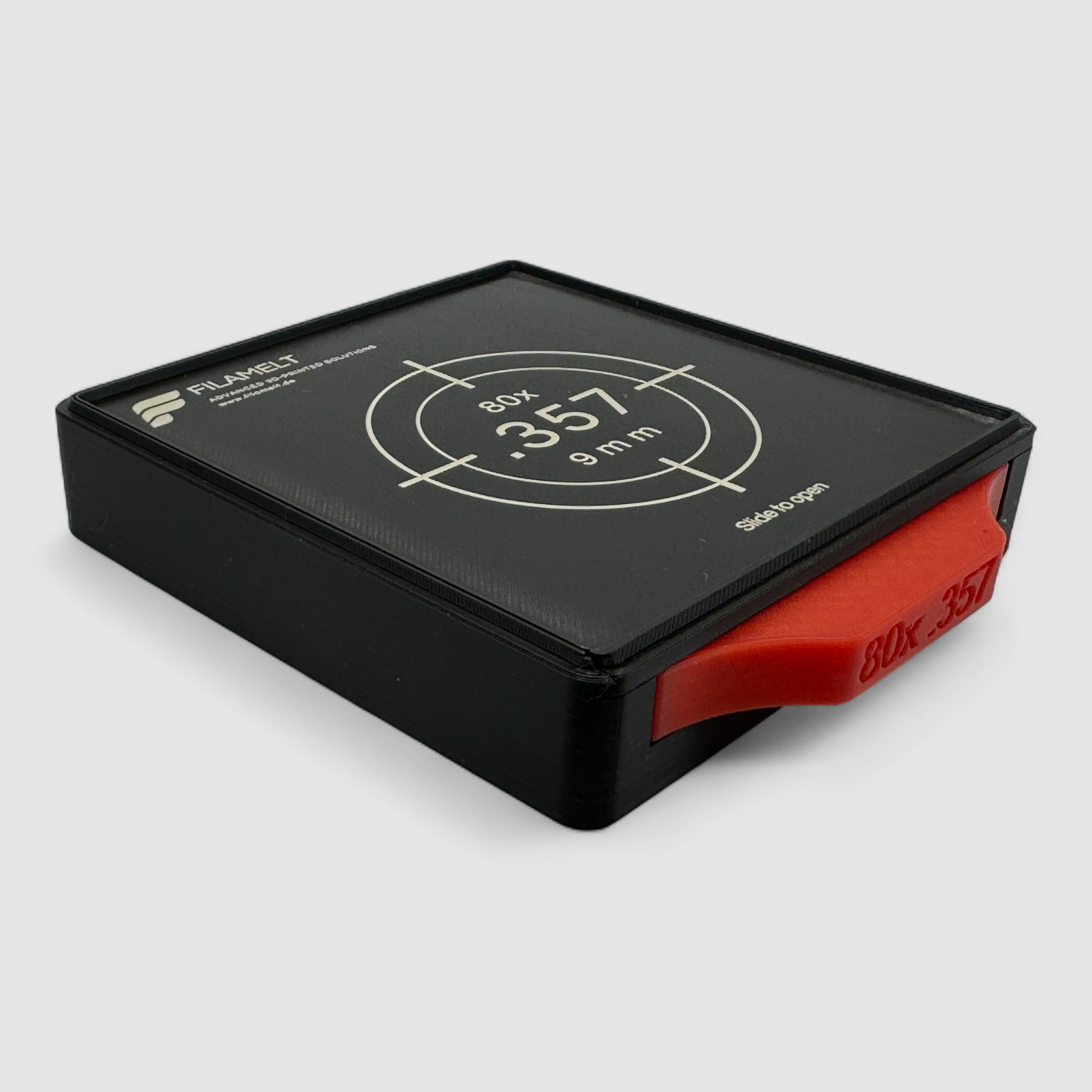 Diabolo-Box für 80x .357 / 9 mm – Praktisch, stapelbar, wiederverwendbar. Matchbox