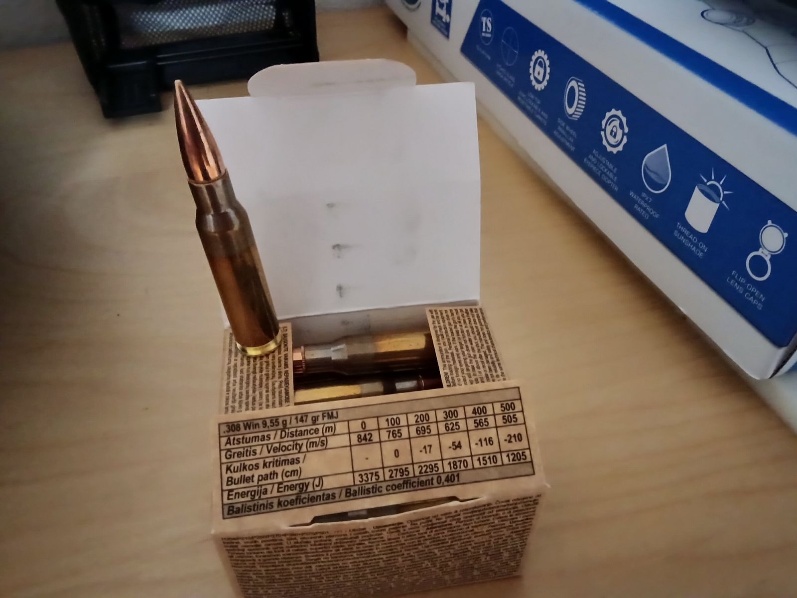 GGG .308Win 147 grs FMJ 32 x 20 pz., totale 640 pz.