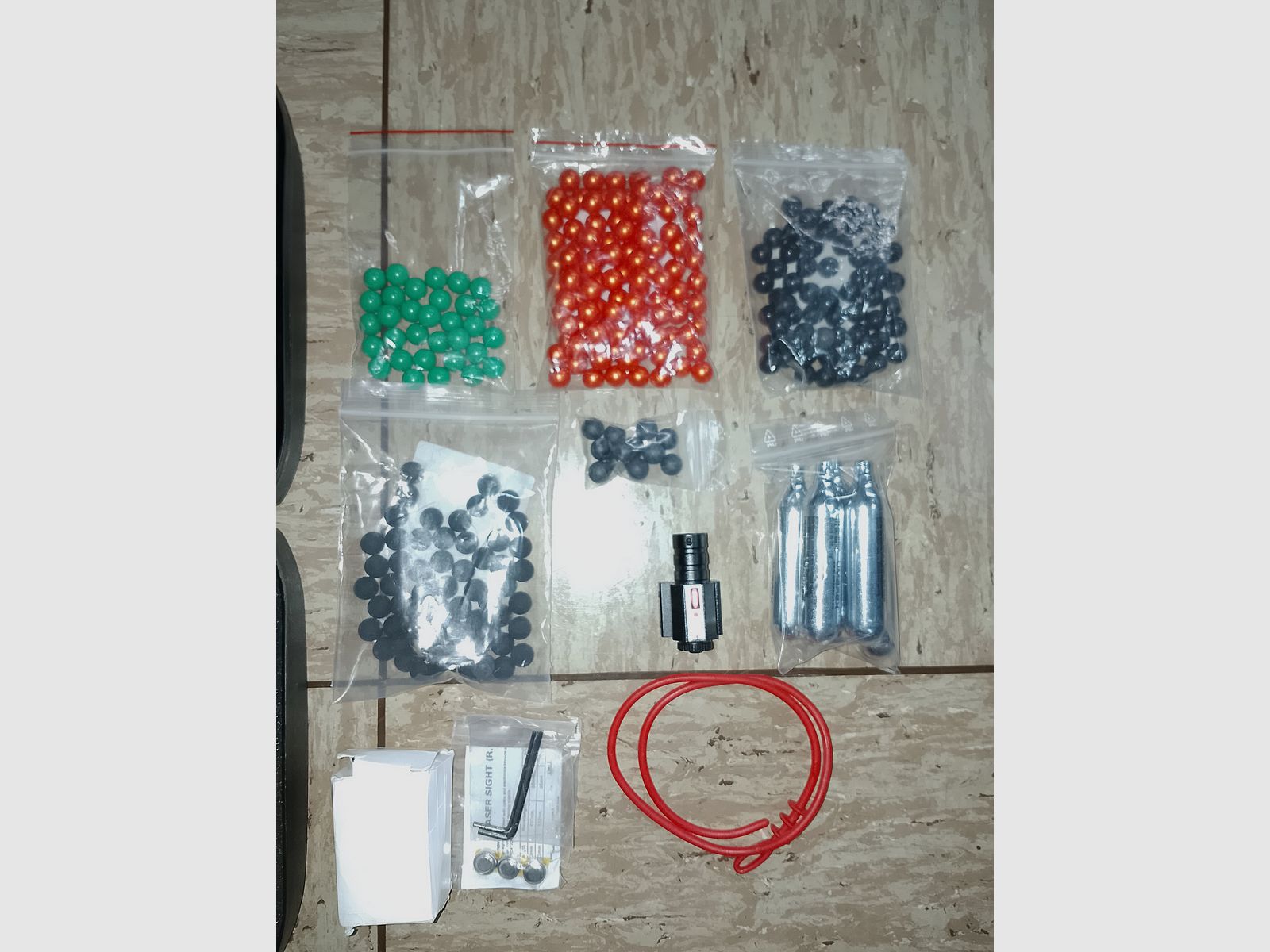 RAM Walther PPQ  .43 m2 Tungsten Gray 2 Magazine Laser CO2 Rubberballs Fastballs Paintballs usw