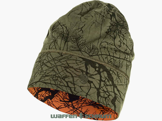 Fjällräven Beanie Lappland Green Camo - Orange Multi