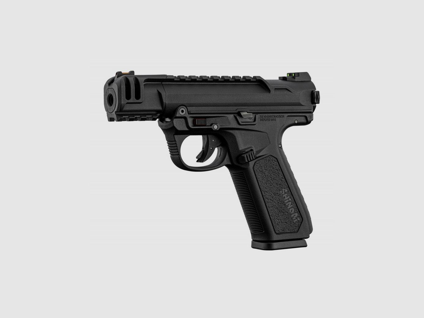 Gas-GBB-Replikat AAP-01 ASSASSIN Semi- und Vollautomatik schwarz 0,95J kurz