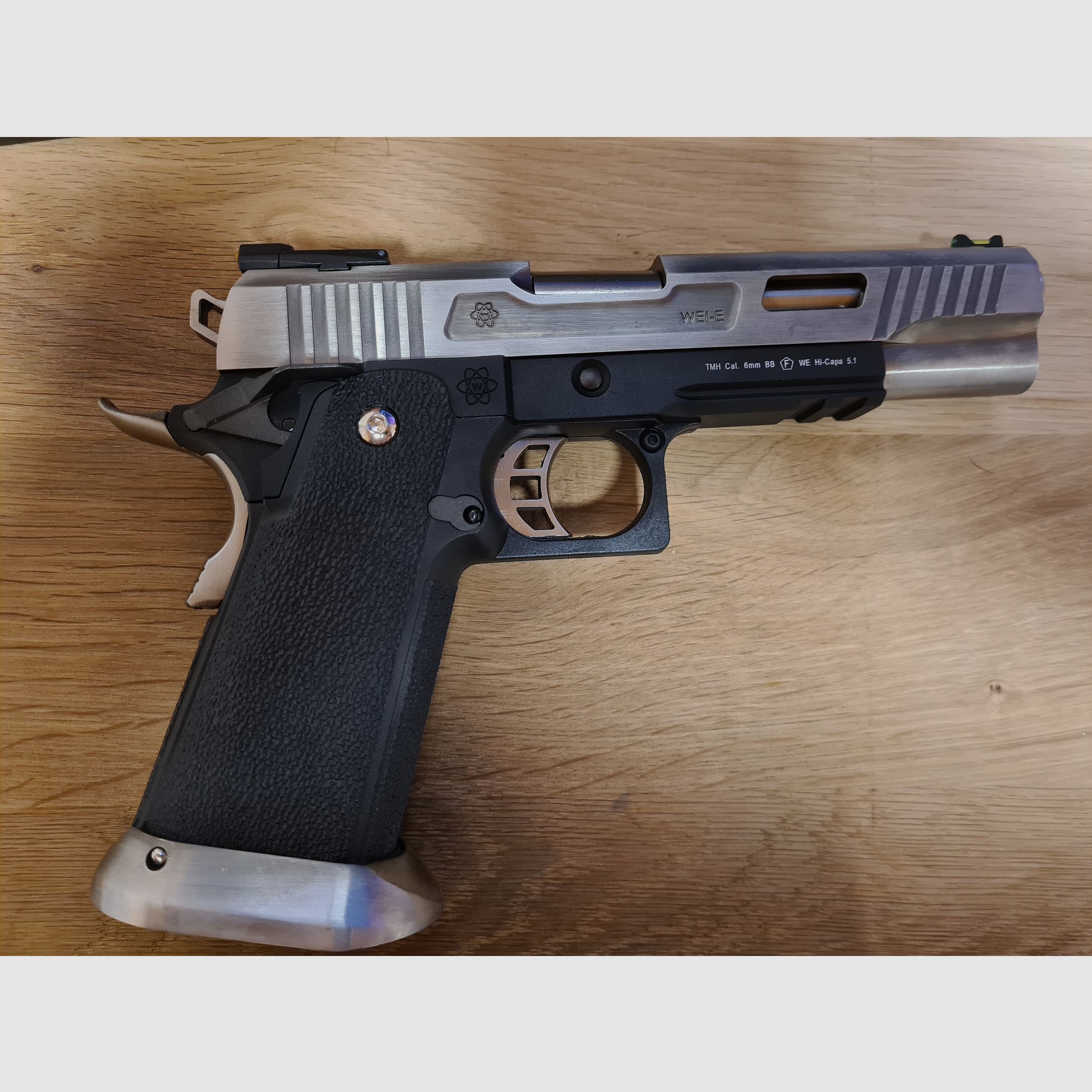 WE Hi-Capa 5.1 Force Vollmetall Silber GBB
