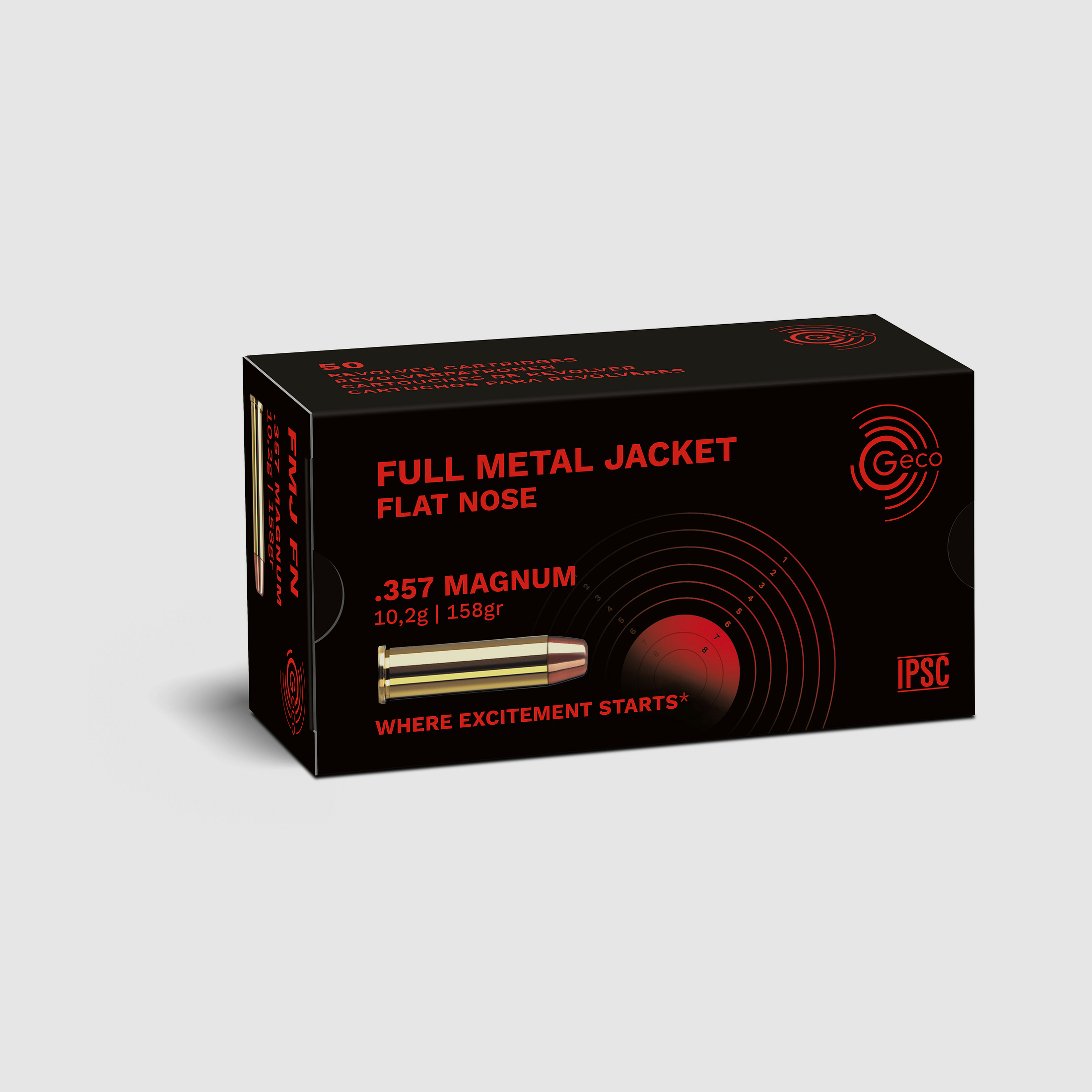 GECO .357 Mag VM-Flachkopf - FMC-FP. 10,2g.