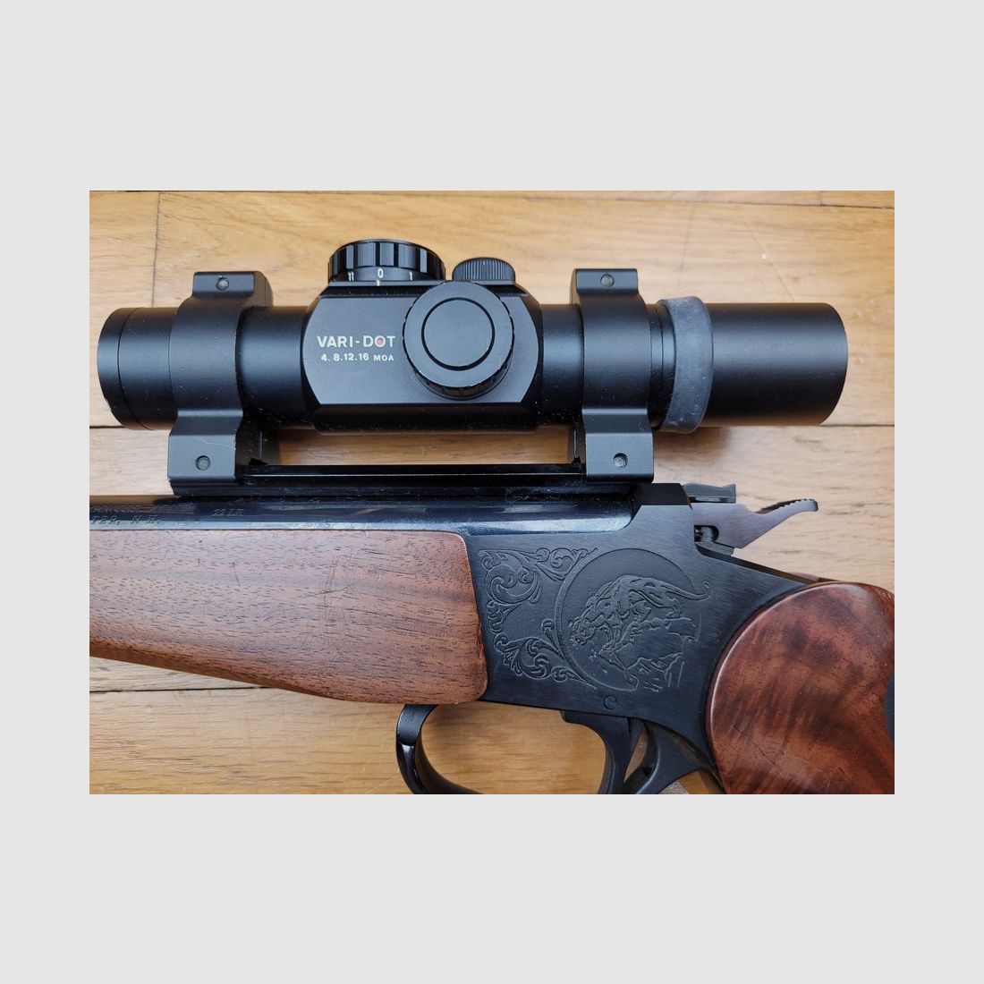 Pistole Thompson Contender – 22LR – wechselbarer Lauf! – Anpassbar – Rotpunktvisier – Zustand neu!, Bild 4 von 19