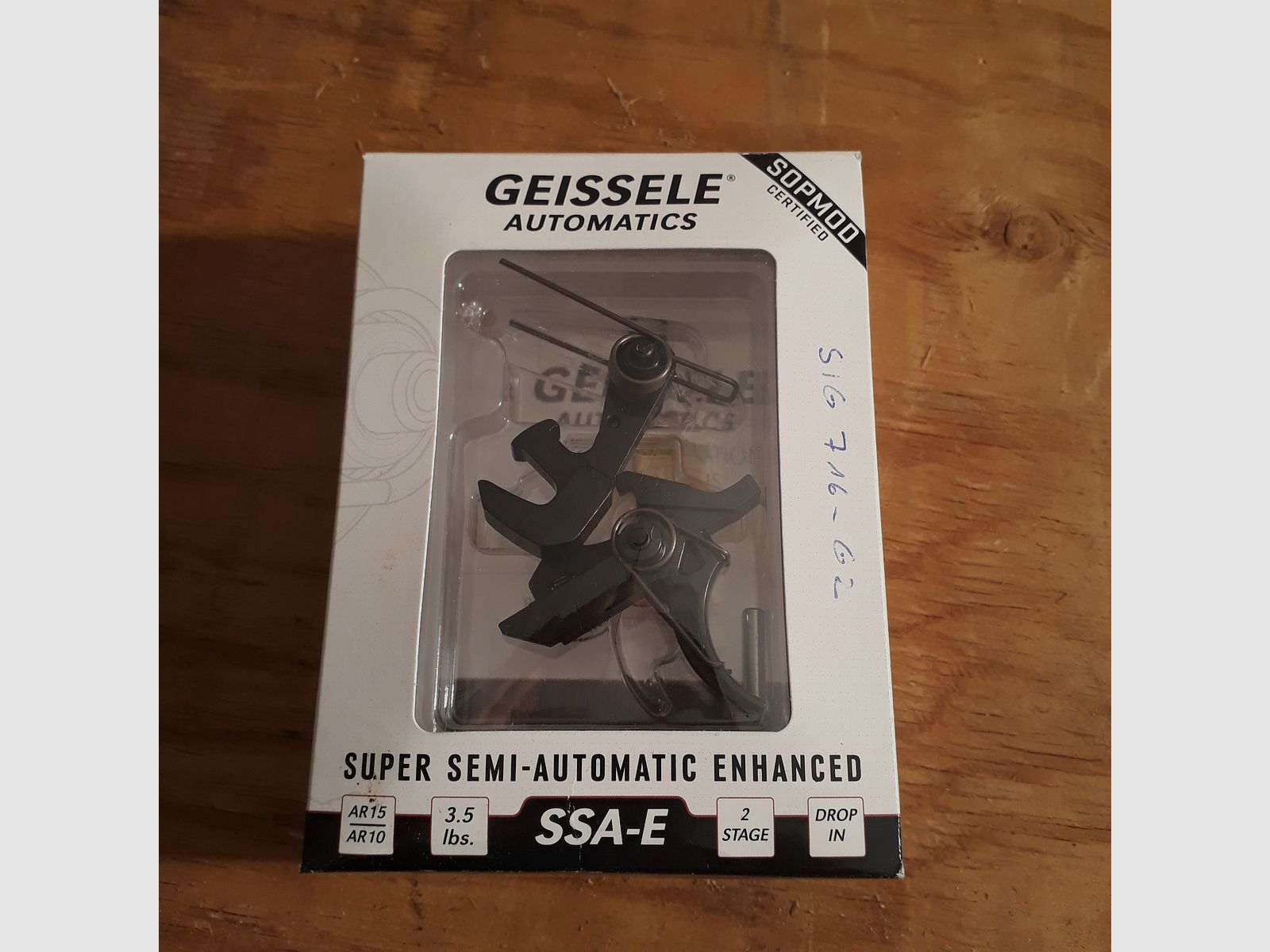 Sig Sauer 716 G2 Patrol with Geissele trigger and Magpul STR stock