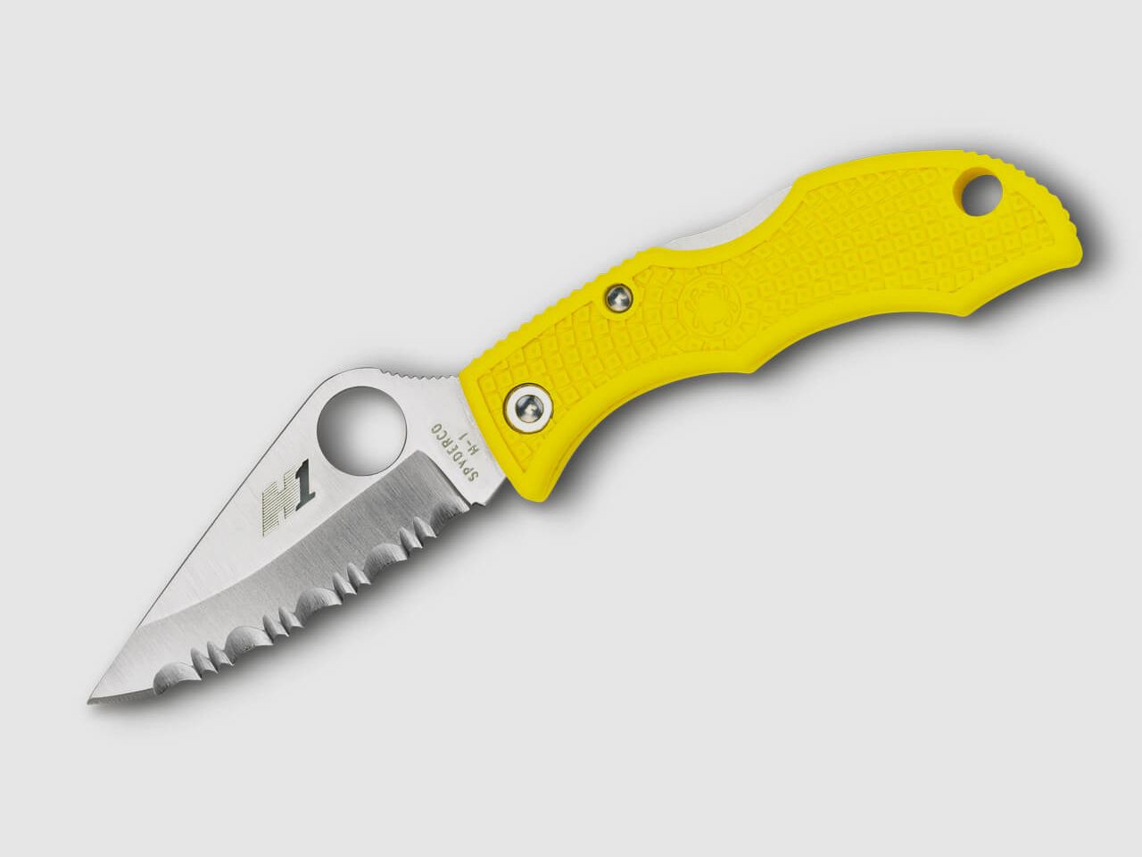 Spyderco Ladybug 3 H-1 VG-10 – Giallo con lama seghettata