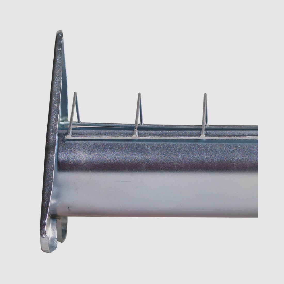 Galvanized steel feeder with movable grid 50 cm for 6 chickens, image 3 of 3