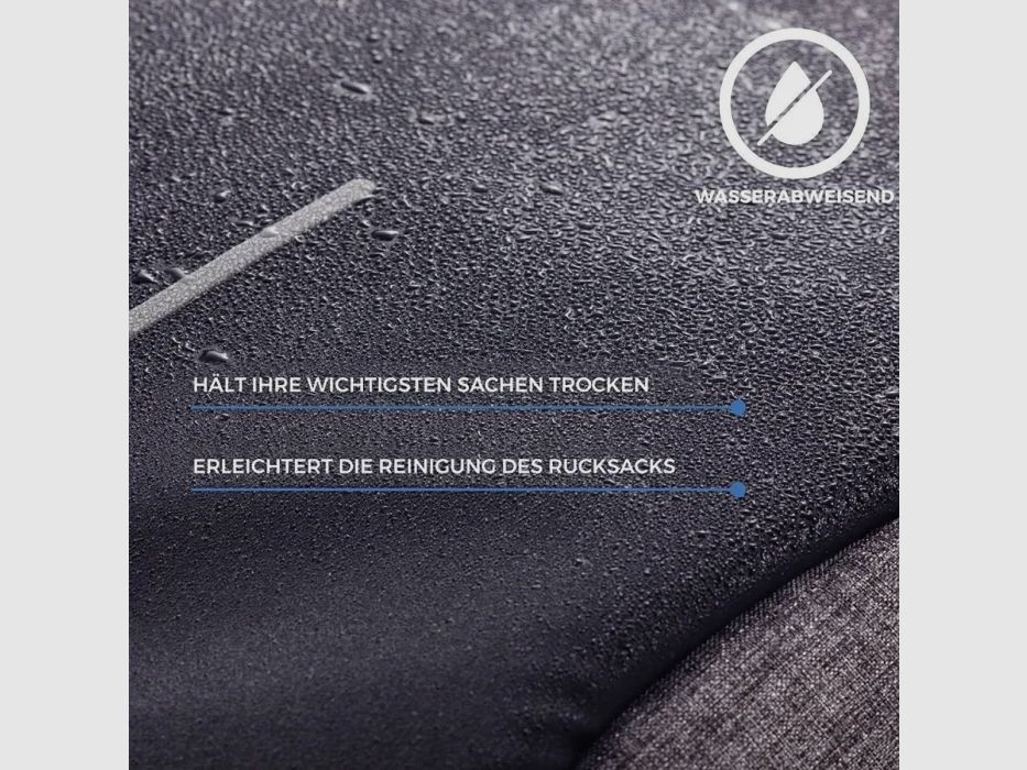 XD Design Bobby Original Anti-Diebstahl Laptop Rucksack mit USB