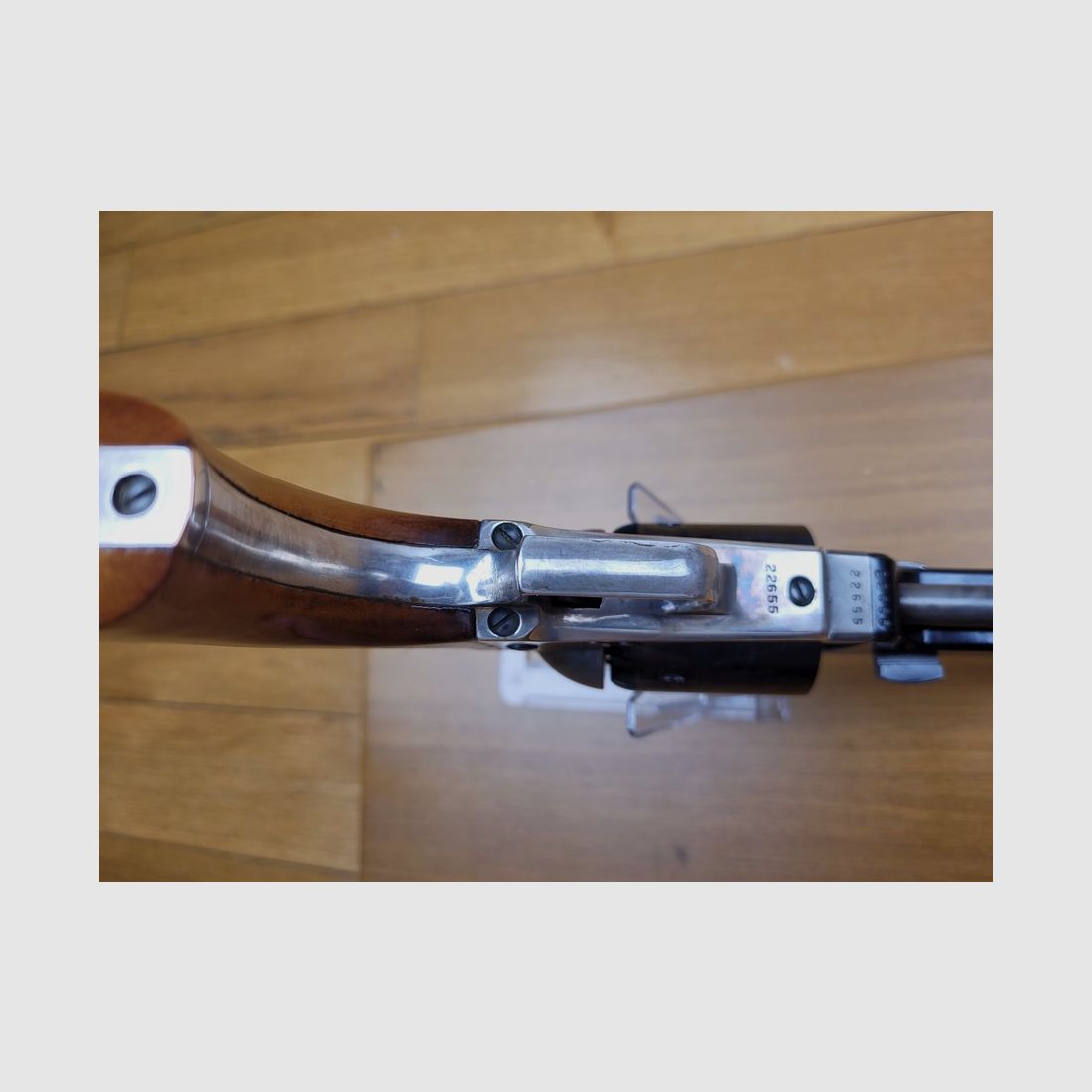 Sehr schöner Colt Revolver Schwarzpulver – Mod. 1851 Navy – SELTEN Herstellung COLT USA (nicht italienisch!) von 1977 – 6 Schuss – Kaliber 36 – sehr gut erhalten, Bild 15 von 27