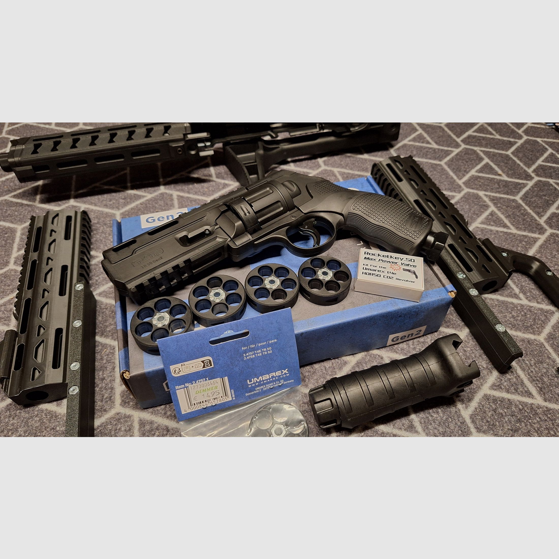 T4E TR 50/HDR50 Gen2 Revolver Co2 cal .50 - Kit premium - Neuf !