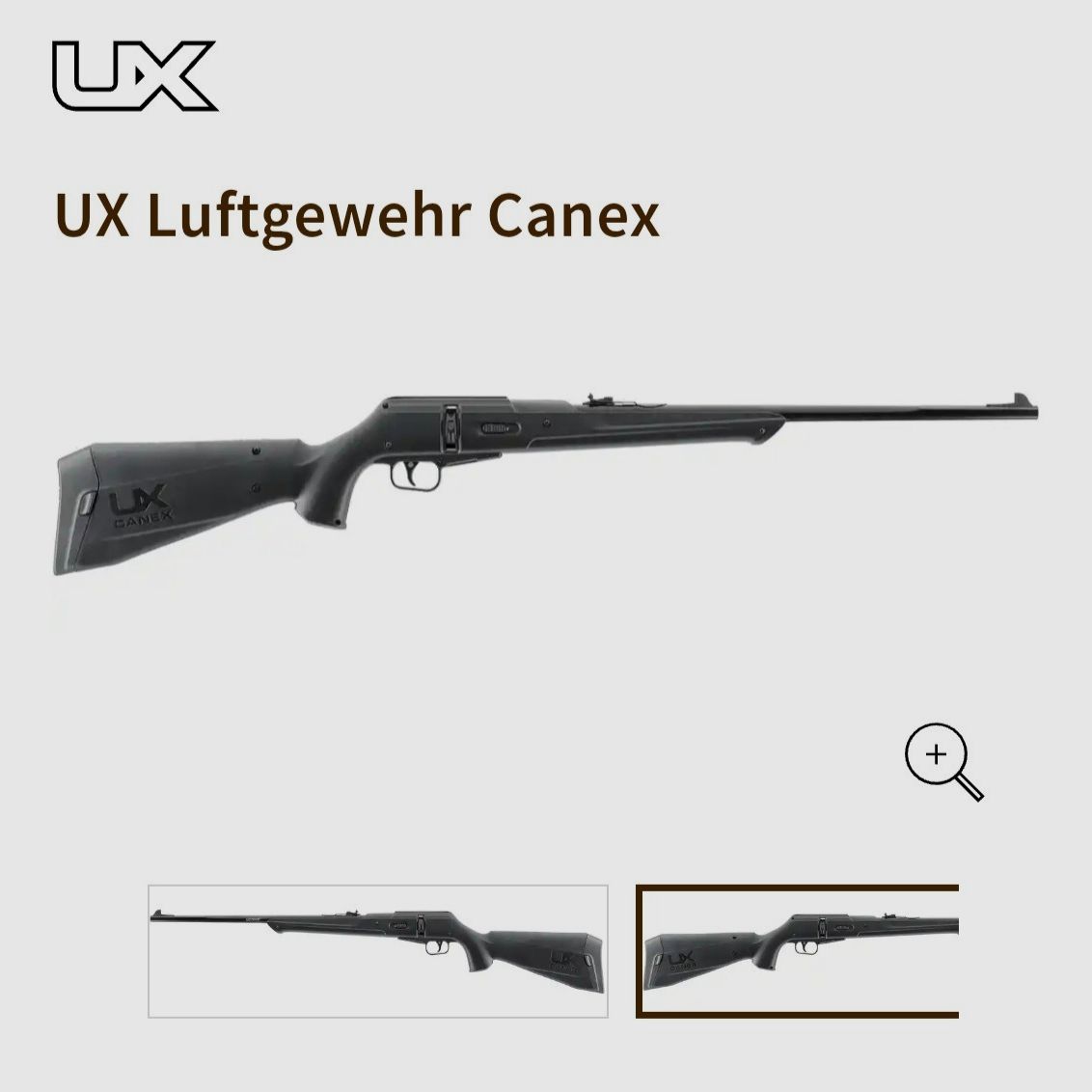 UX Co2 air rifle Canex + Co2 capsules 12g + targets !!