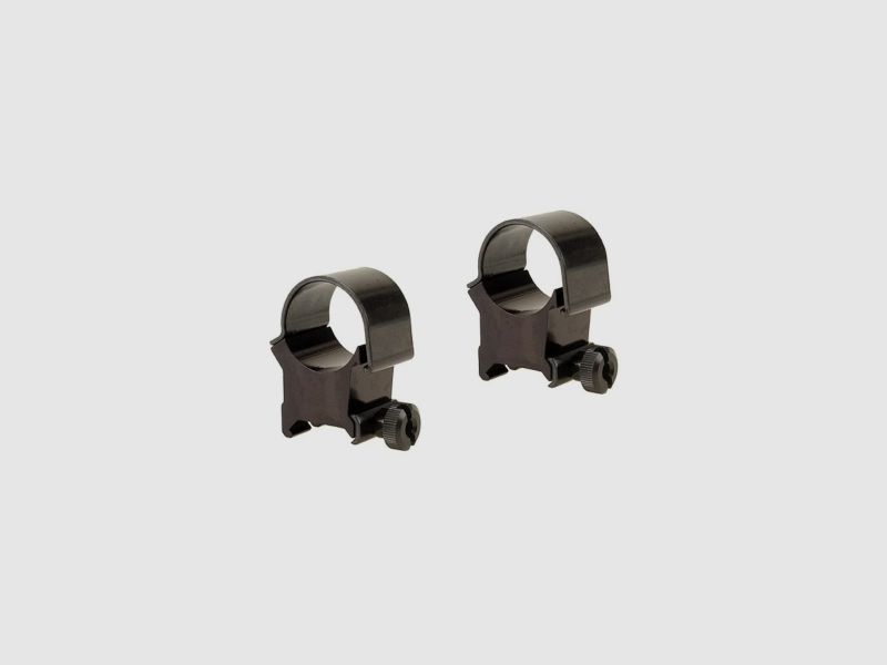 Weaver Top-Mount Weaver-Style Anelli lucidi neri 25,4mm extra alti, BH 14,22mm