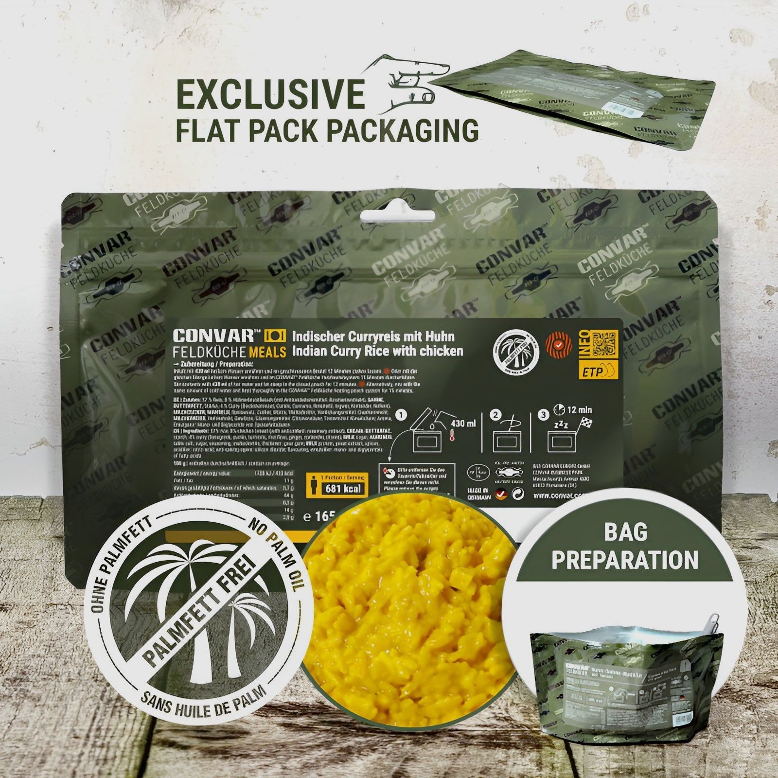 CONVAR Cucina da Campo CONVAR Cucina da Campo Riso al Curry Indiano con Pollo 165 g