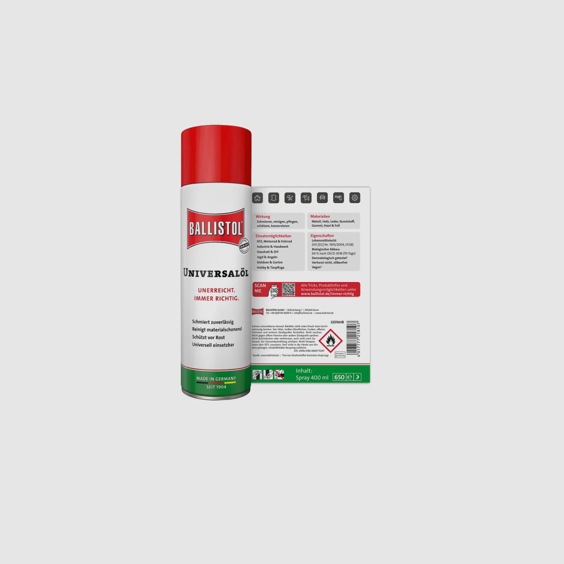 Universalspray 400ml BALLISTOL, Bild 2 von 3