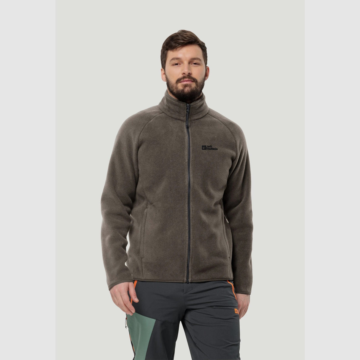 JACK WOLFSKIN Fleecejacke Herren Waldsteig Fz M Cold Coffee