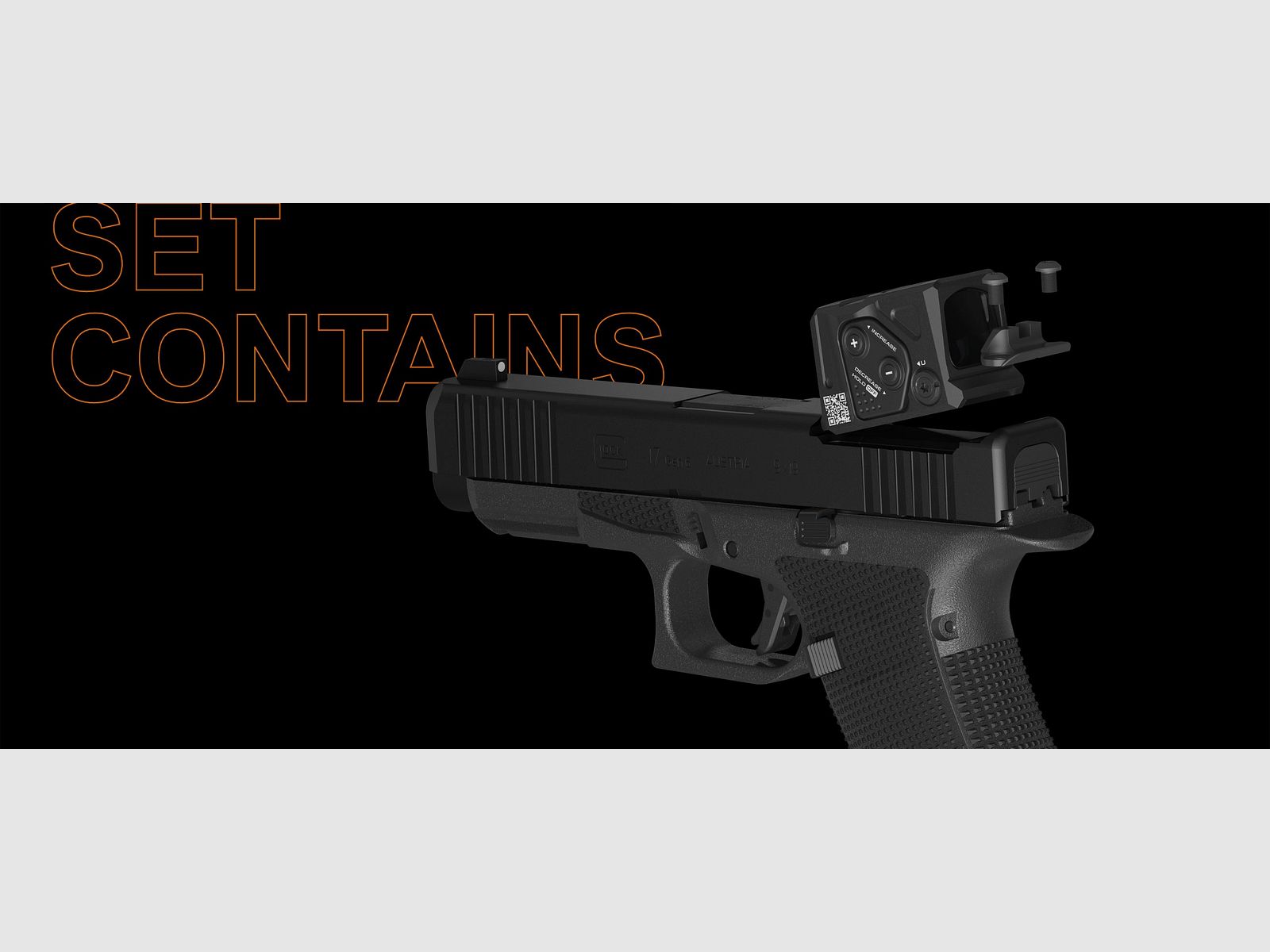PISTOLA GLOCK 17 GEN6 OR FS 9X19 A-CUT + AIMPOINT COA, immagine 4 di 9