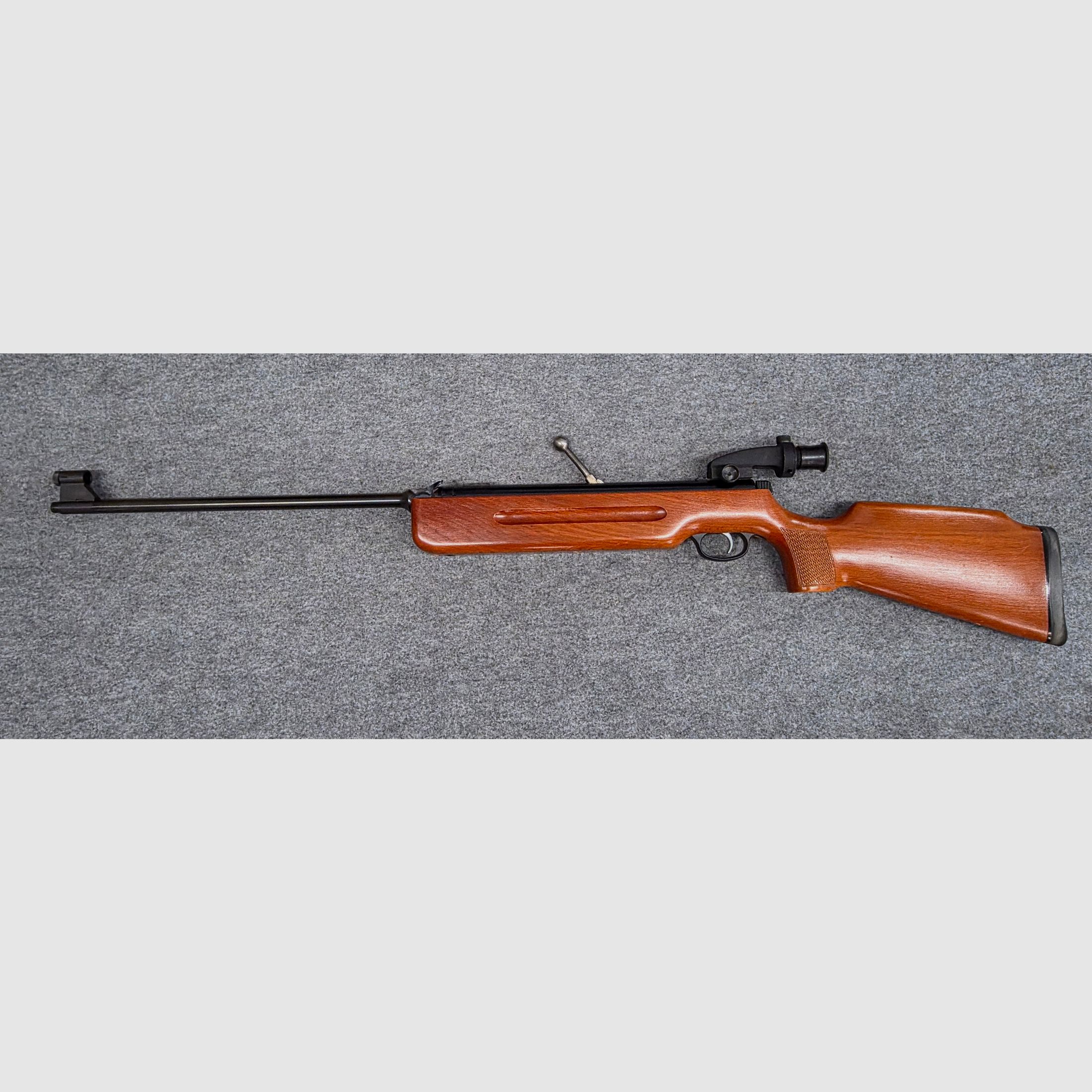 Q1 Schuine Korntunnel Houder Haenel Mod. 3.112 met Diopter en Fijnaftrek Doorlader kal. 4,5mm Diabolo 311 - 2