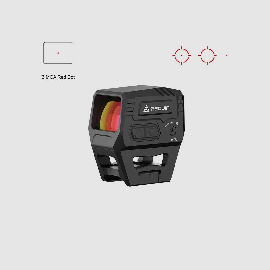 Enclosed RedWin red-dot sight with red reticle COBRA MAX PRO 29×22 MTR RWD42, image 1 of 5
