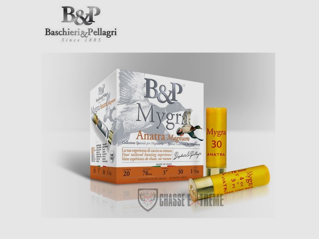 25 Nabojów B&P Mygra Anatra Magnum Hv 30Gr Kal 20/76