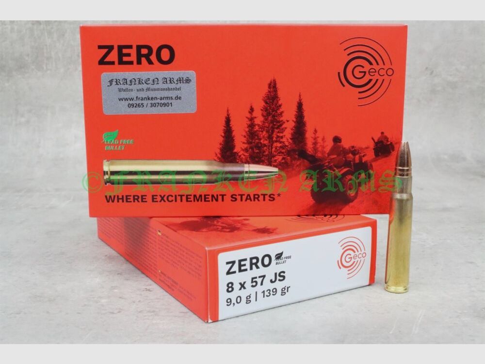 Geco Zero 8x57IS 139gr. 9,0g 20 Stück Staffelpreis