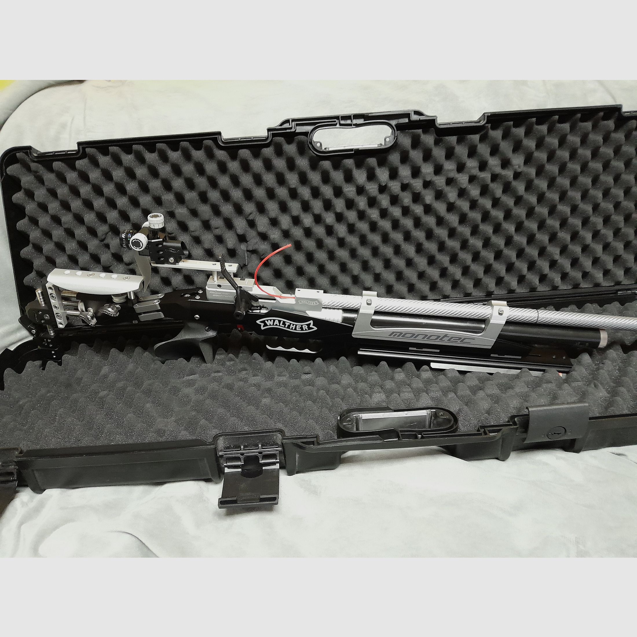 Walther LG 400 monotec Abzug elektronisch Auflage 