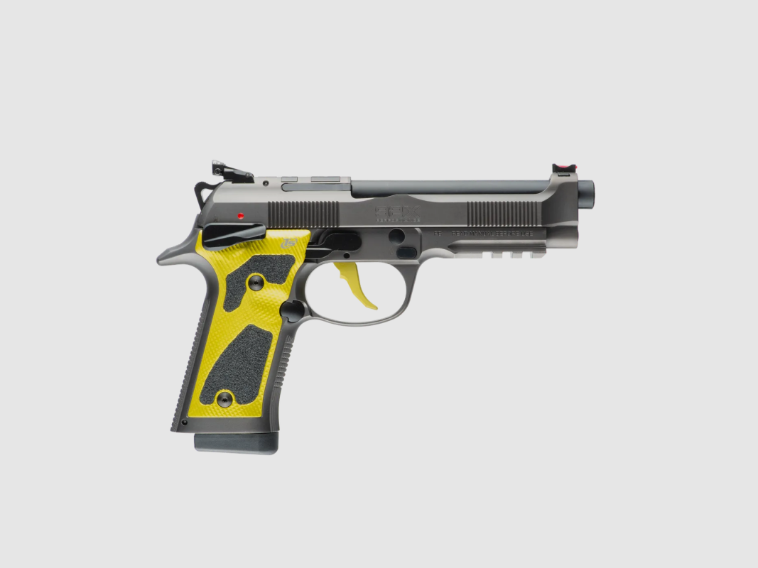Beretta 92X Performance Sp. Yellow, RDO, LL 5", 18 coups, Tinitec, Gris graphite, Déclencheur simple/double action