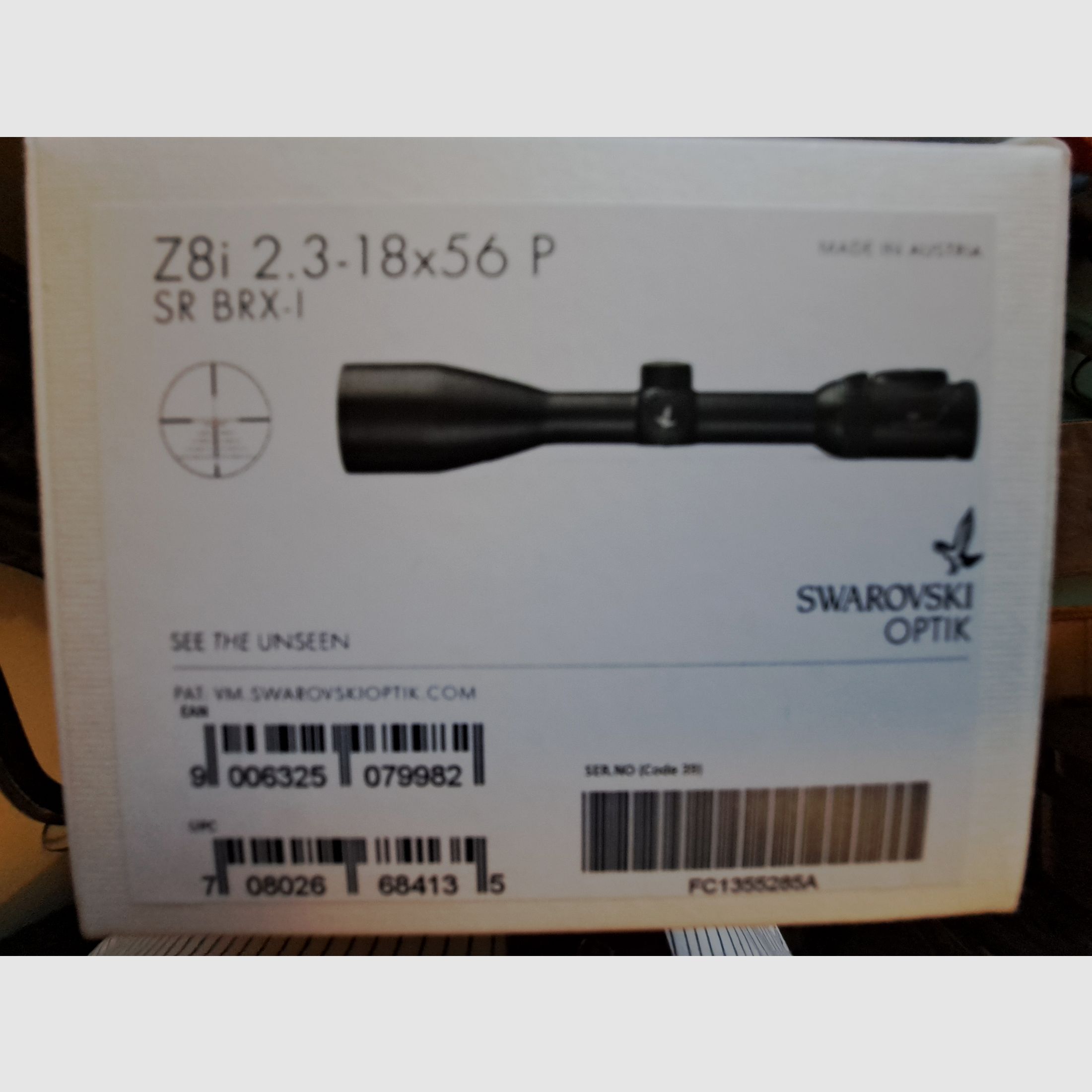 Swarovski Z8i 2.3-18x56 SR con riel NUEVO!! incluye OVP no Zeiss Leica