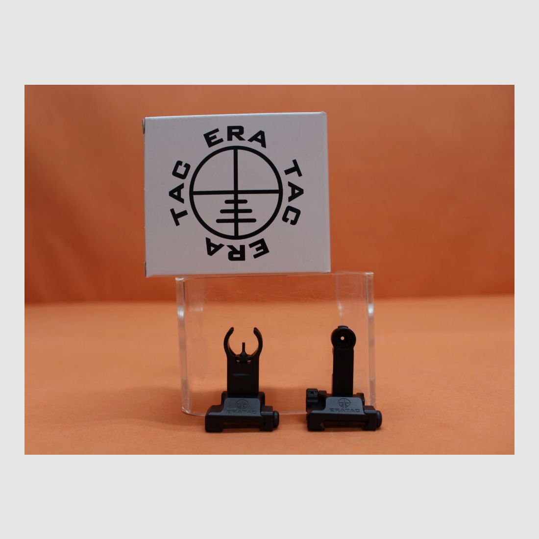 Recknagel Era-Tac Notvisierung (T0541-2355) HK-Style 1,35mm Korn, Alu schwarz f. Picatinnyprofil, m. Klappkorn