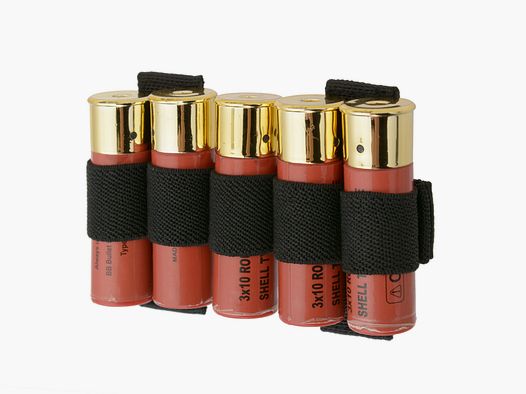 Simple 5rd Shotgun Shell Carrier - Black [8FIELDS]