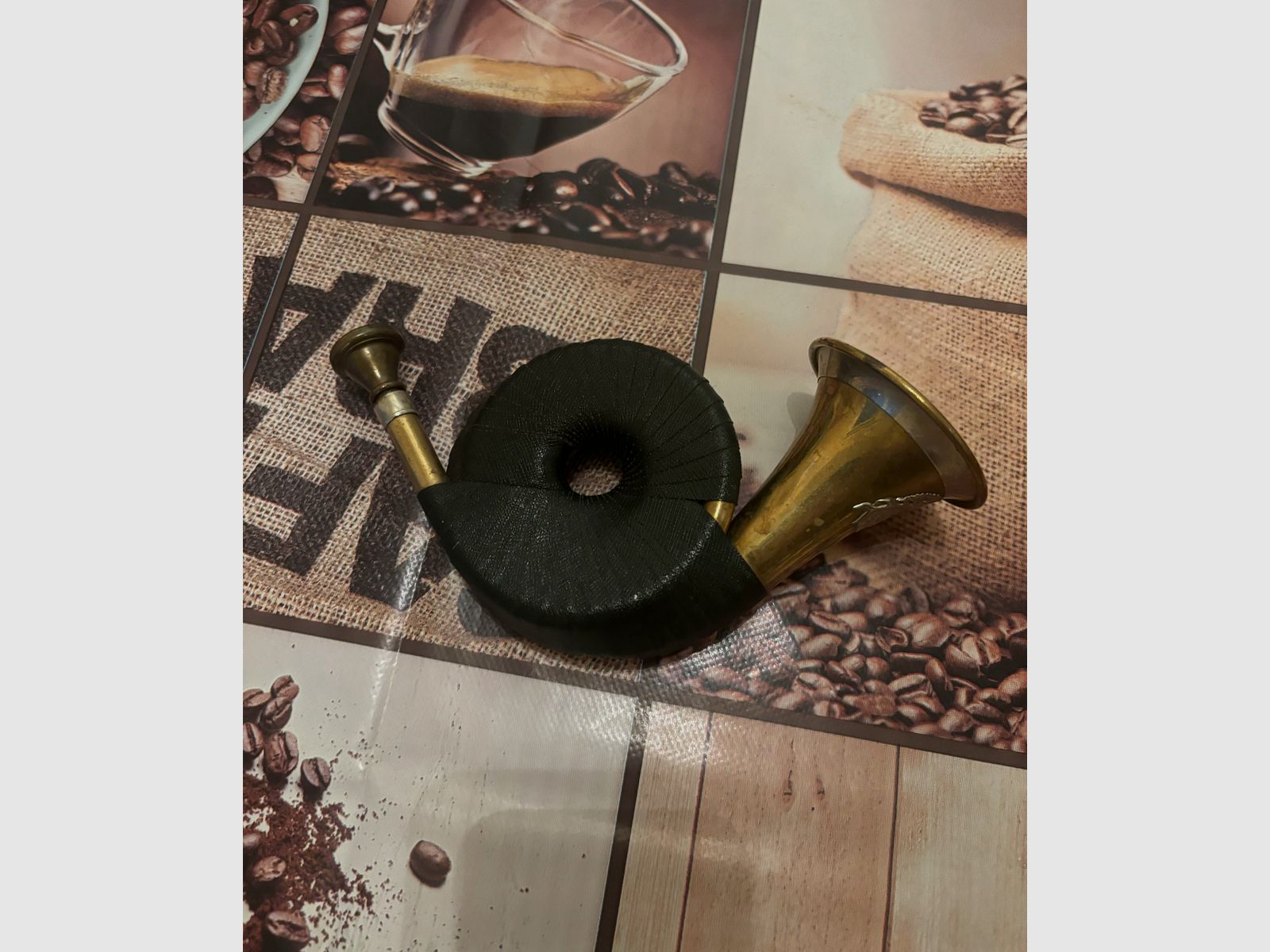 Original Taschenjagdhorn B&S mit Mundstück Rarität selten