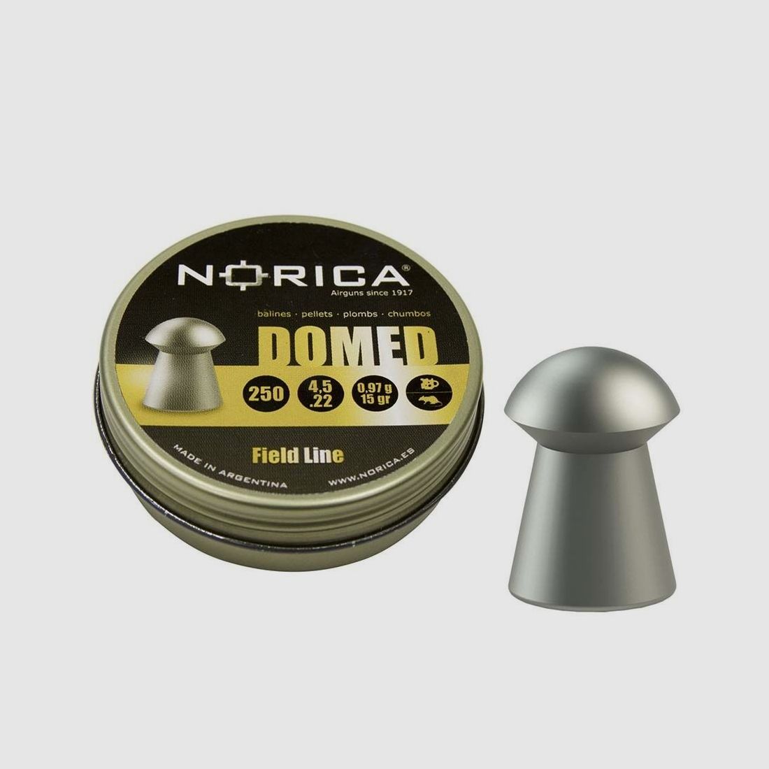 Norica Diabolo Domed Round Head 4.5 mm / 0.97 g / 250 pcs