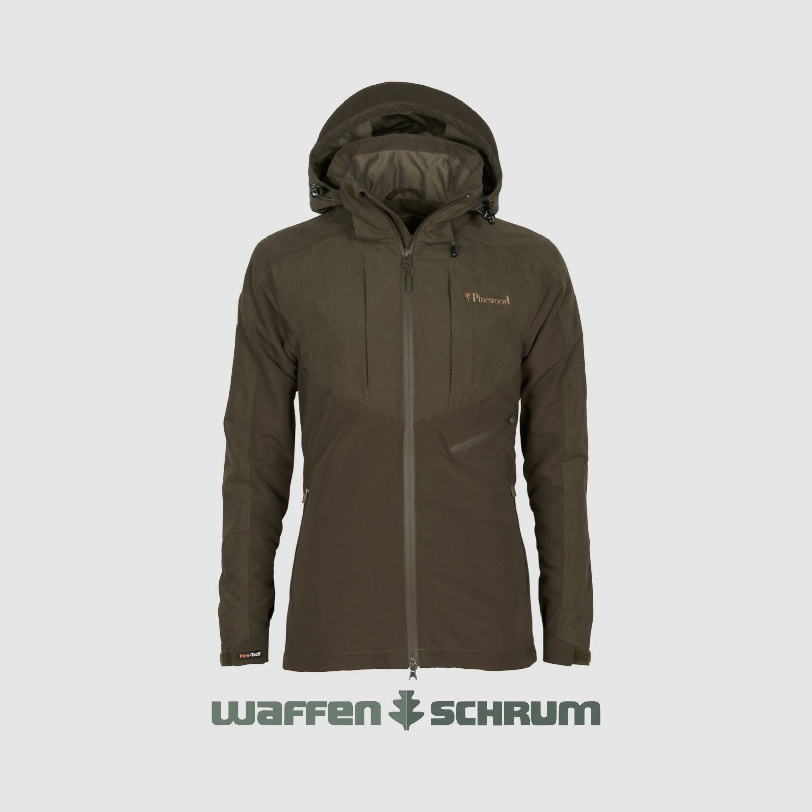 Giacca Pinewood Jacke Furudal Caccia Caribù Estremo Suede Marrone/D.Olive