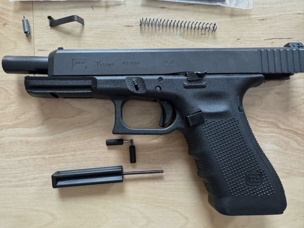 Glock 34 Gen4 inkl. ZEV Abzugstuningkit und OVP, Zubehör 9mm Luger 9x19