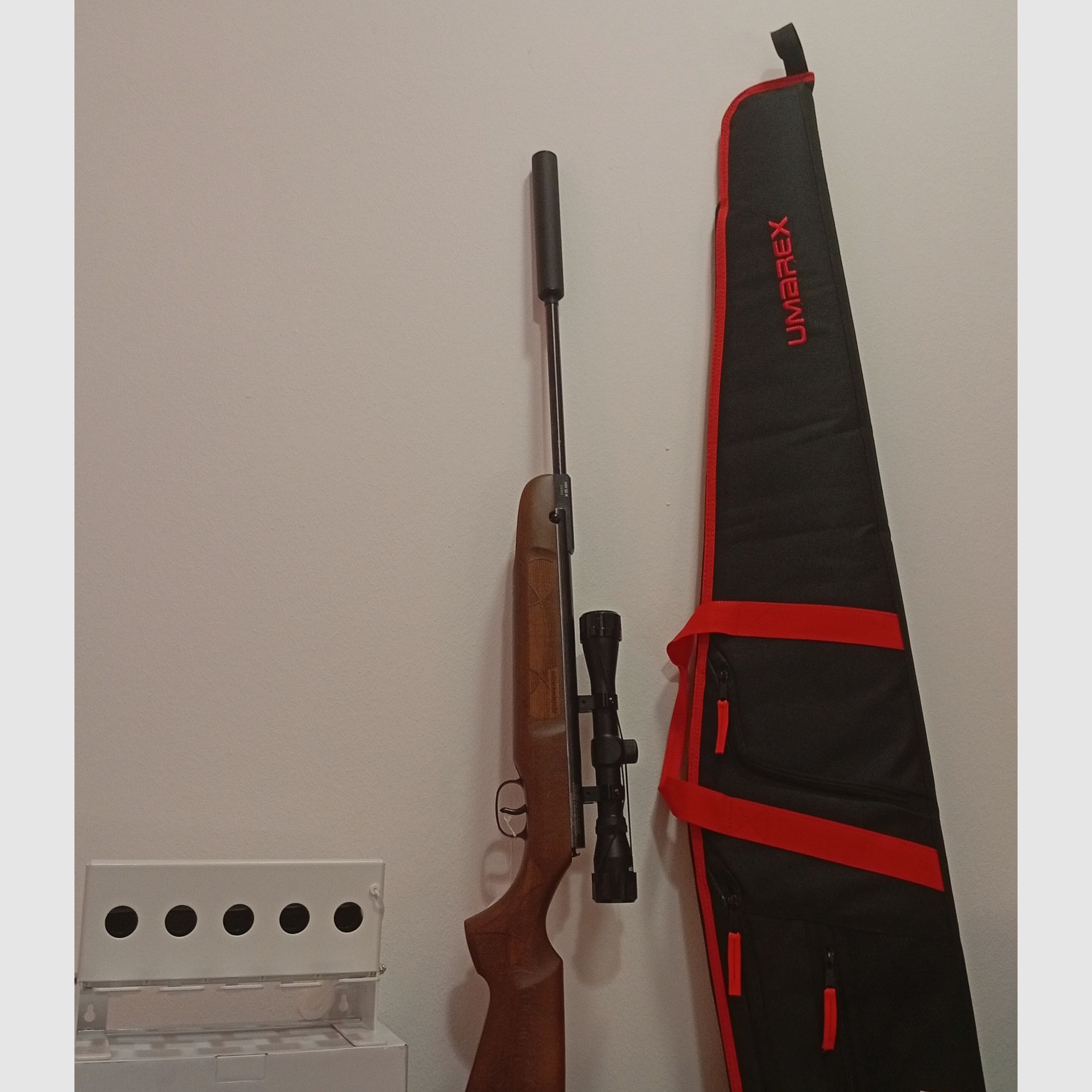 Air rifle set Weihrauch HW 50 M/II, silencer, scope - Completely NEW and in original packaging -