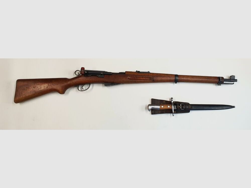 Waffenfabrik Bern Repetierbüchse Waffenfabrik Bern Schweizer K11 Kaliber 7,5x55swiss komplett nummerngleich + Bajonett