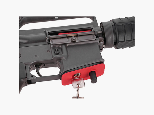 Franzen AR 15 bloqueur avec cylindre de serrure Abus rouge