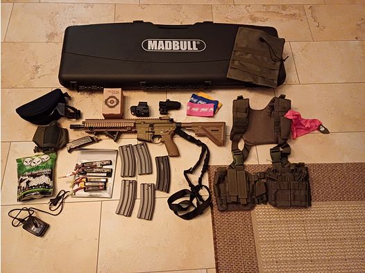 Airsoft VFC HK 416 A5 V3 mit Zubehör und österr. Armeerucksack