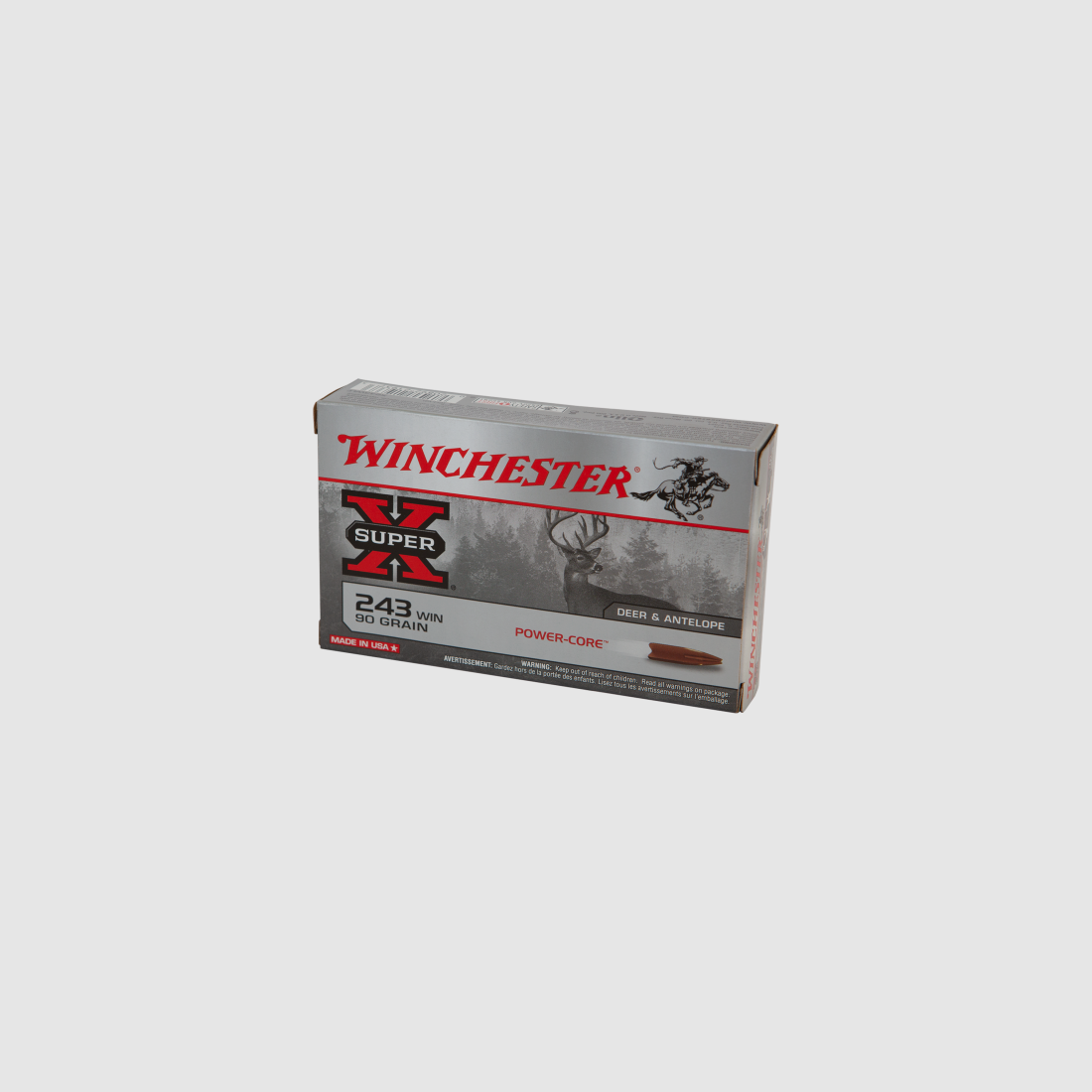 Winchester .243 Win. 5,8g/ 90gr PowerCore – Bleifrei, Bild 2 von 2