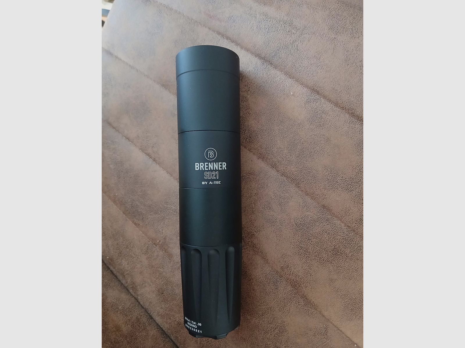 Brenner (by A-TEC) suppressor SD21 over-barrel M14x1 fino a calibro: .30