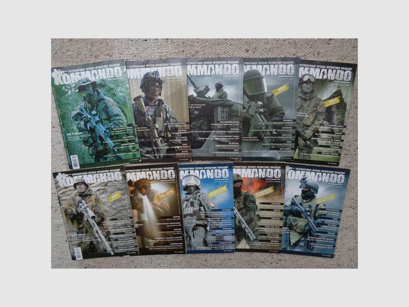 Kommando Magazin K-ISOM, 10 Ausgaben 2009/2010, s.g. Zustand
