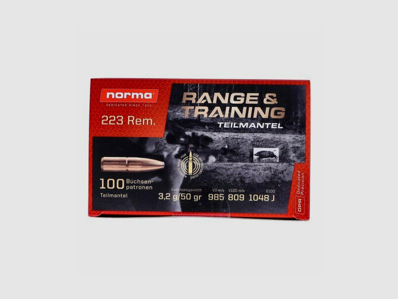Norma Range & Training .223Rem (100 pak)