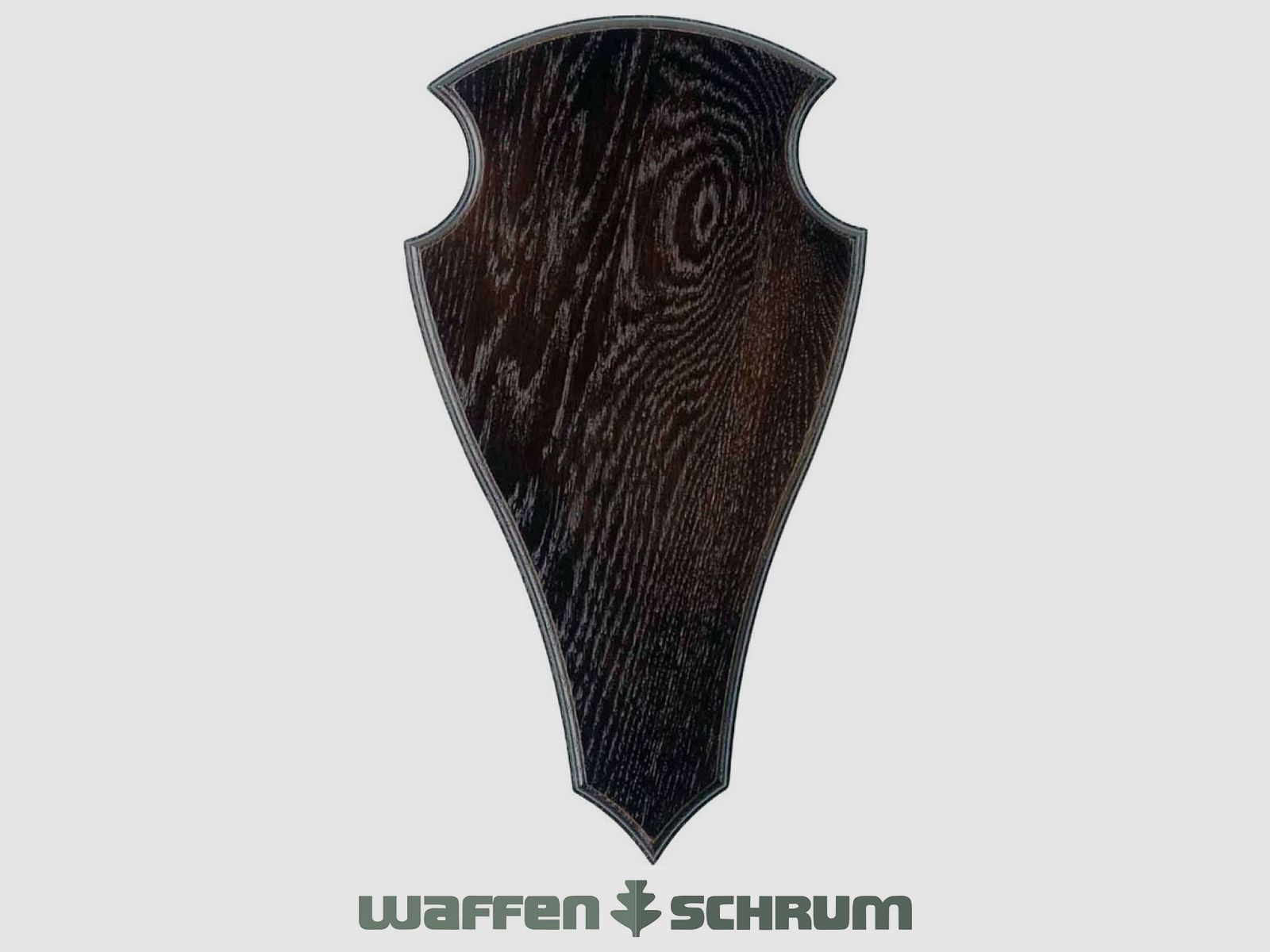 Eurohunt Geweihbrett 45x24cm Eiche - Dunkel - Spitz