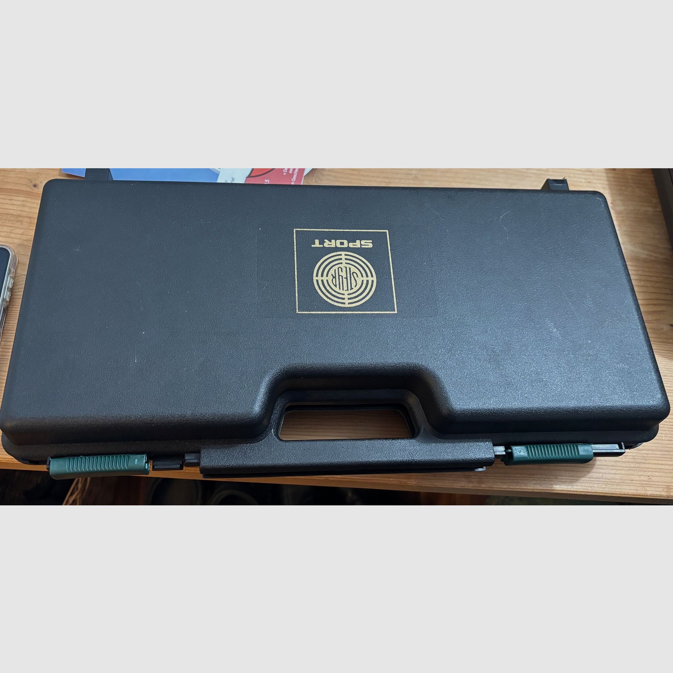 Steyr LP50 RF Compact Match-Pressluftpistole mit Auflagekeil in top Zustand